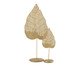 Escultura Folha com Castiçal Oricema, gold | WestwingNow