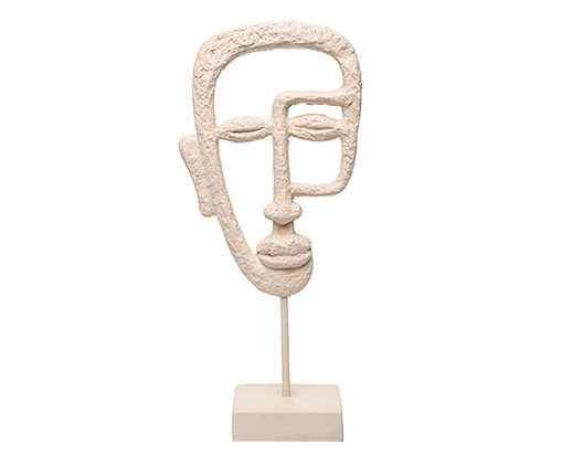Escultura Face Jubaia, beige | WestwingNow