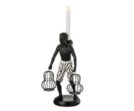 Escultura Homem Segurando Cestas | Westwing