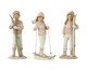 Jogo de Esculturas Criancas Ski, white | WestwingNow