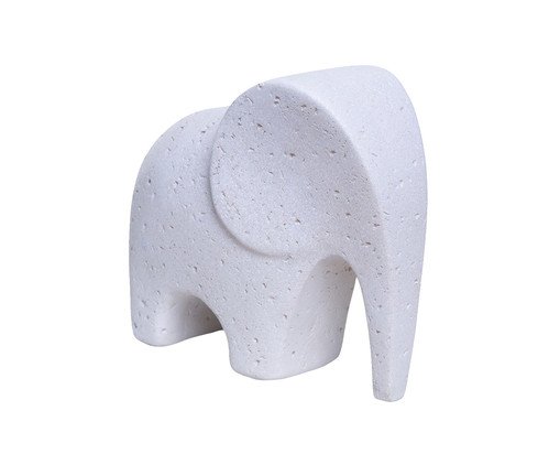 Escultura Elefante Raoni Areia, white | WestwingNow