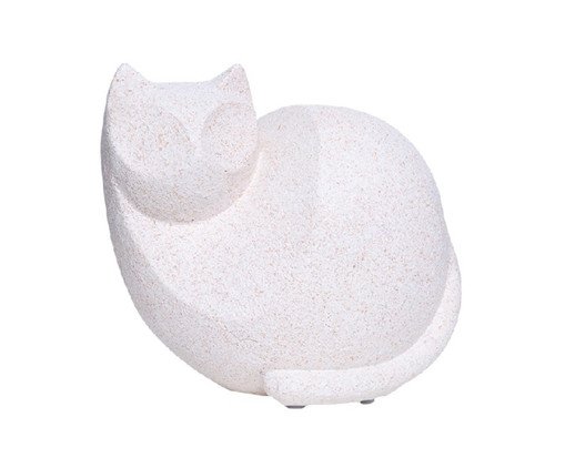 Escultura Gato Areia Branco, white | WestwingNow