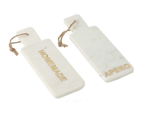 Jogo de Tábuas para Aperitivo em Mármore | Westwing