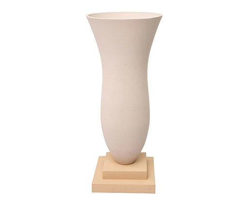 Vaso Cálice com Base Eçajira Creme, beige | WestwingNow