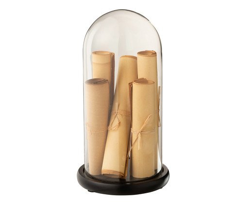 Escultura Pergaminho na Redoma, beige | WestwingNow