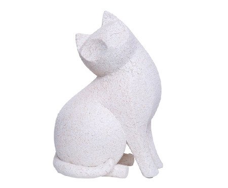 Escultura Gato Areia Branco | Westwing