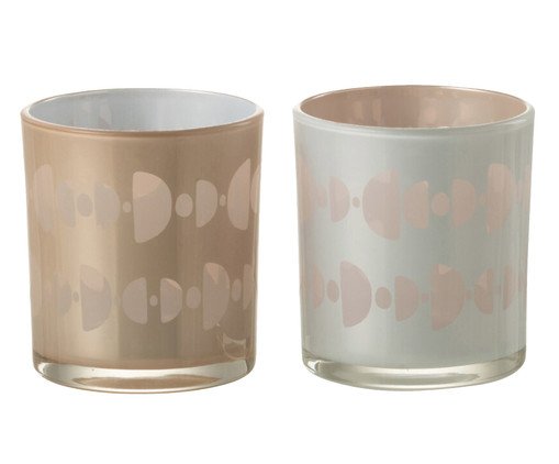 Jogo de Castiçais Moon, white | WestwingNow