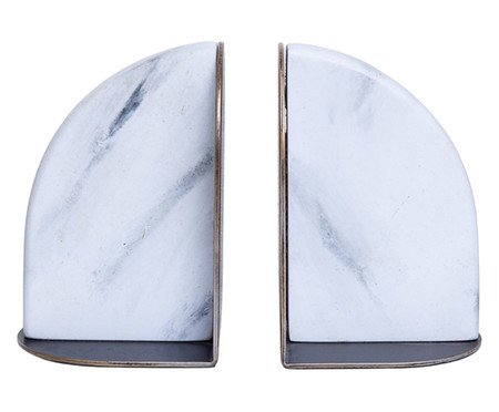 Aparador de Livros Meia Lua Marmorizado | Westwing