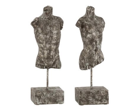 Jogo de Esculturas Busto Homem e Mulher | Westwing