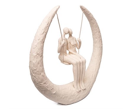 Escultura Casal No Balanco Creme | Westwing