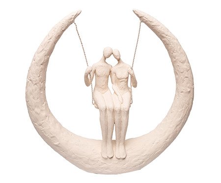 Escultura Casal No Balanco Creme | Westwing