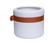 Cachepot com detalhe em Couro, white | WestwingNow