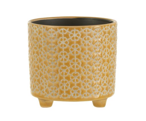 Cachepot Flower Ocre, yellow | WestwingNow