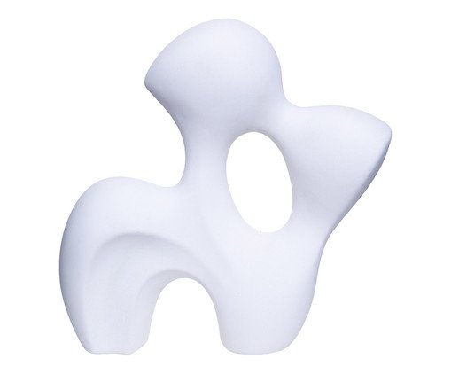Escultura Abstrata Curvas, white | WestwingNow