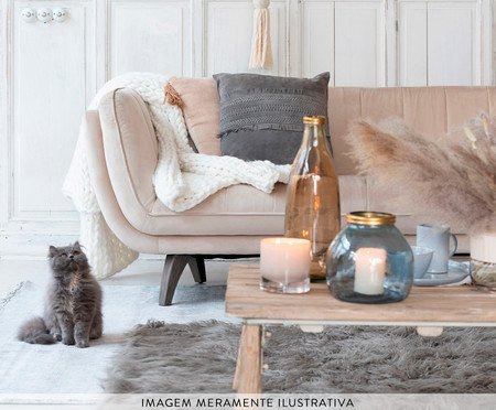 Jogo de Almofadas Tassel Bege e Branco | Westwing