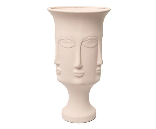 Vaso Faces Iberê Creme, beige | WestwingNow