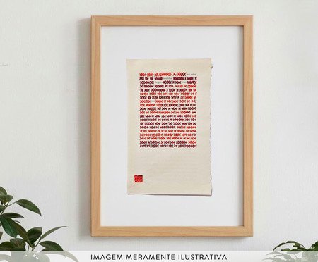 Quadro Decorativo Bordado Crua | Westwing