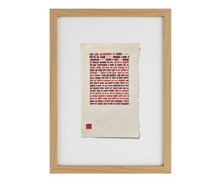 Quadro Decorativo Bordado Crua | Westwing