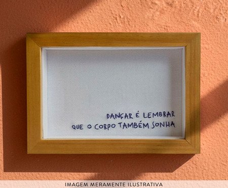 Quadro Decorativo Bordado Dançar | Westwing