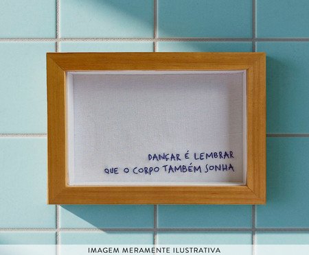 Quadro Decorativo Bordado Dançar | Westwing