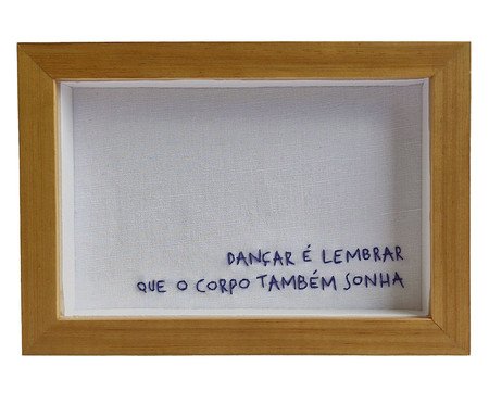 Quadro Decorativo Bordado Dançar | Westwing