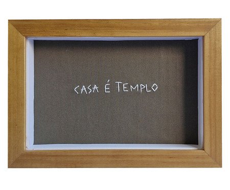 Quadro Decorativo Bordado Templo | Westwing