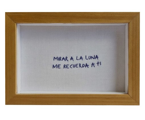 Quadro Decorativo Bordado Luna, blue | WestwingNow