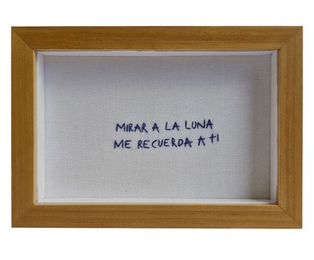 Quadro Decorativo Bordado Luna | Westwing