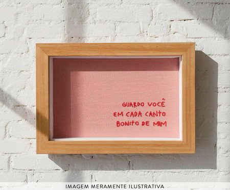 Quadro Decorativo Bordado Guardo Você | Westwing