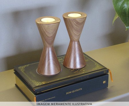 Porta-Velas Cronos com Vela Rechaud | Westwing