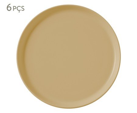 Jogo de Pratos Rasos Noma Amarelo Butter | Westwing