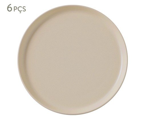 Jogo de Pratos Rasos Noma Off White, Off White | WestwingNow