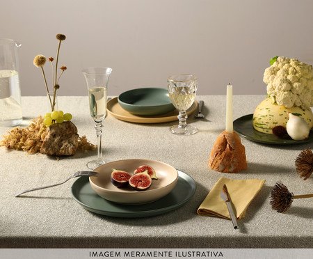 Jogo de Pratos de Sobremesa Noma Amarelo Butter | Westwing