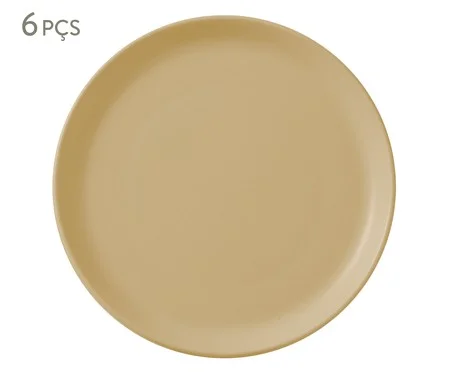 Jogo de Pratos de Sobremesa Noma Amarelo Butter | Westwing