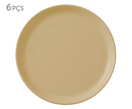 Jogo de Pratos de Sobremesa Noma Amarelo Butter | Westwing