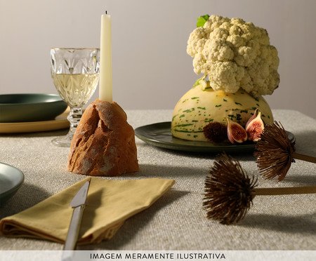 Jogo de Pratos de Sobremesa Orgânico Umi Verde Oliva | Westwing