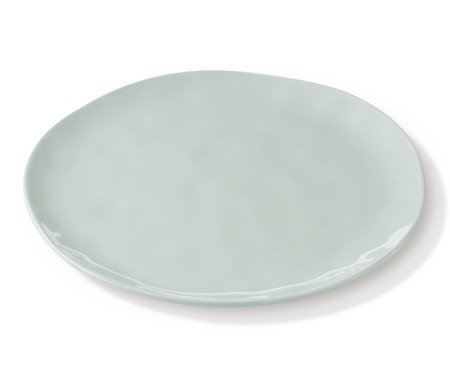 Jogo de Pratos Rasos Orgânico Umi Verde Celadon | Westwing