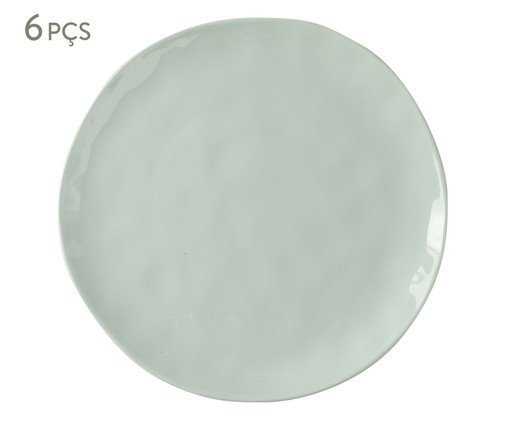 Jogo de Pratos Rasos Orgânico Umi Verde Celadon, green | WestwingNow
