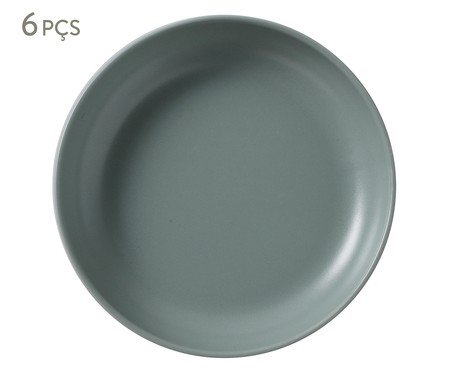 Jogo de Pratos Fundos Noma Verde Jade | Westwing