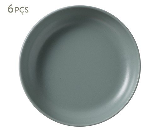 Jogo de Pratos Fundos Noma Verde Jade, green | WestwingNow