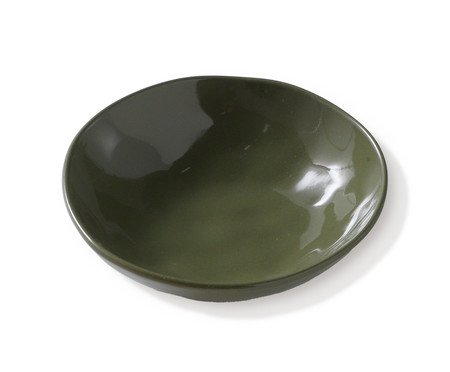 Jogo de Pratos Fundos Orgânico Umi Verde Oliva | Westwing