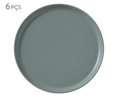 Jogo de Pratos Rasos Noma Verde Jade | Westwing