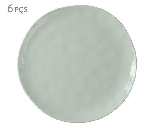 Jogo de Pratos de Sobremesa Orgânico Umi Verde Celadon, green | WestwingNow