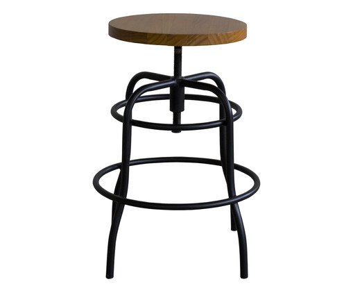 Banqueta Bronks Assento em Madeira Castanho, wood pattern | WestwingNow