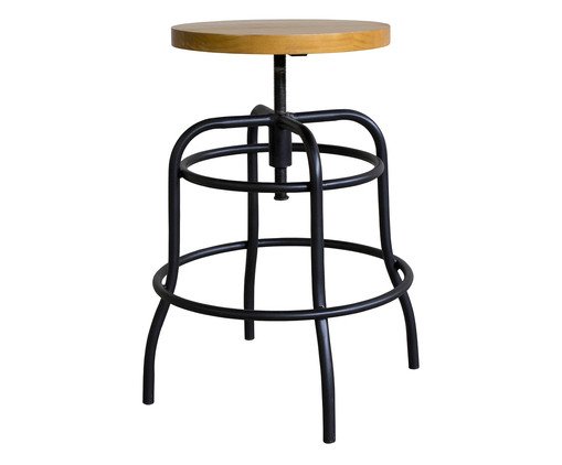 Banqueta Bronks Assento em Madeira Mel, wood pattern | WestwingNow