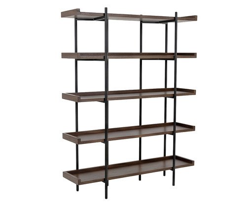 Estante Leger Castanho, wood pattern | WestwingNow