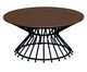 Mesa Centro Pompidou Preto, wood pattern | WestwingNow