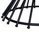Mesa Centro Pompidou Preto, wood pattern | WestwingNow