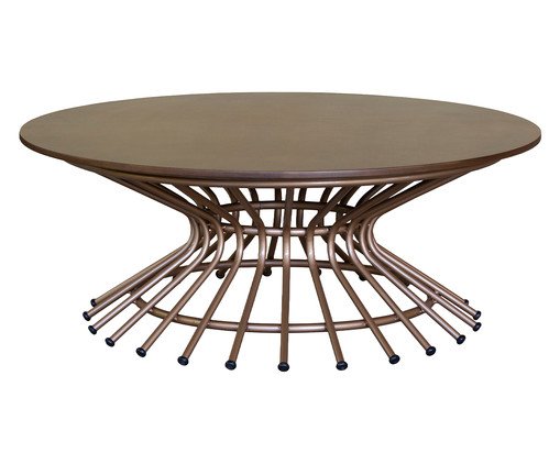 Mesa Centro Pompidou Champagne, wood pattern | WestwingNow