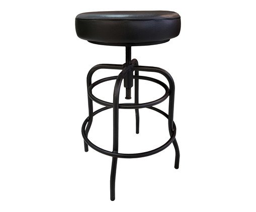 Banqueta Bronks Assento Estofado, black | WestwingNow